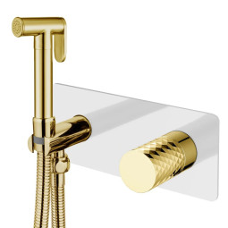 Гигиенический душ Boheme Stick 127-WG.4 с ручкой Spirale Gold