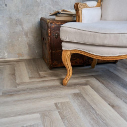Виниловый ламинат Vinilam Parquet Herringbone Эрмитаж