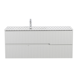 Тумба под раковину Cezares Duet-N-1200-2C-SO-BL-L bianco lucido