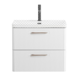 Тумба под раковину BelBagno Due 60 DUE-600-2C-SO-BL-P bianco lucido