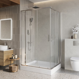 Душевой уголок BelBagno Luce 110х105 LUCE-AH-22-110/105-C-Cr