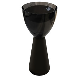 Раковина Abber Kristall 45x45 AT2703Onyx-Black черный/черный матовый