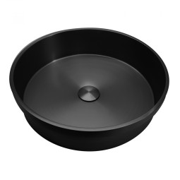 Раковина Abber Wasser Kreis 41,6x41,6 AF2408MB черный матовый