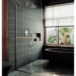 Душевая перегородка MaybahGlass 195х80 MGD-726-5ш матовая