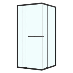Душевой уголок Azario Monako SQS-90х90х195-MB-CL матовый черный