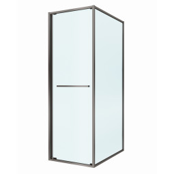 Душевой уголок Cezares Lux 100х70 LUX-AH-FS-1-70/100-C-GM оружейная сталь