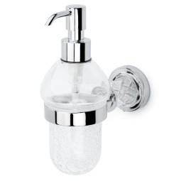 Дозатор для жидкого мыла Boheme Murano Cristal 10912-CRST-CH хром
