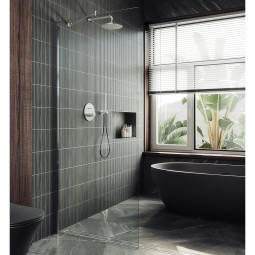 Душевая перегородка MaybahGlass 195х99 MGD-1352-3ш