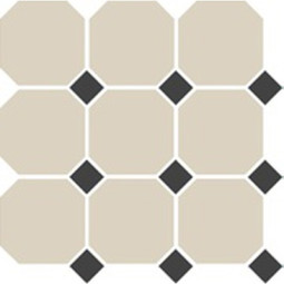Керамогранит TopCer Octagon White 16/Black Dots 14 30x30