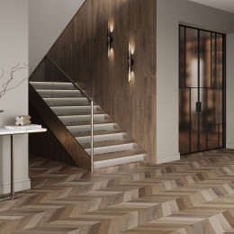 Wood Latina Brown Chevron M